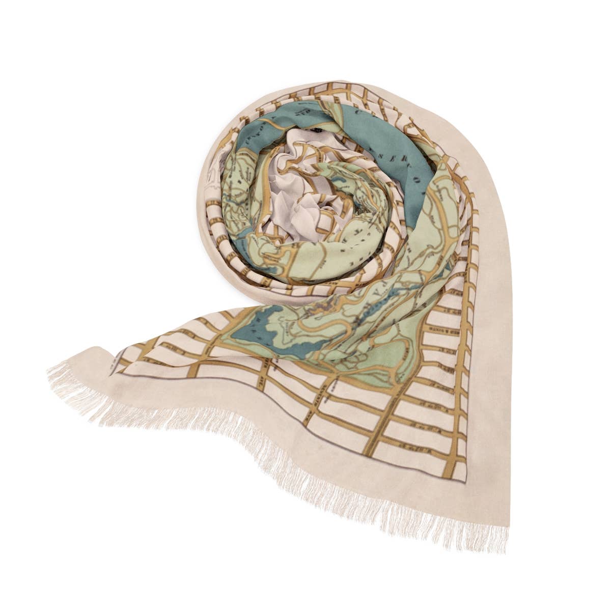 Central Park New York Map Travel Scarf view 3