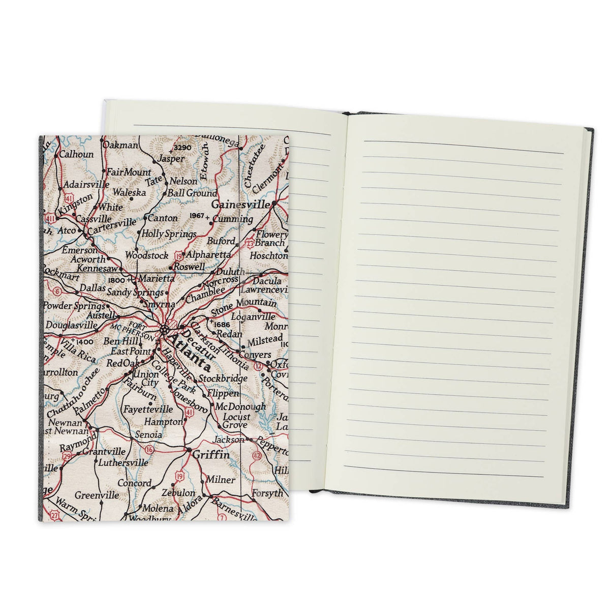 Atlanta Georgia Vintage Map Travel Journal