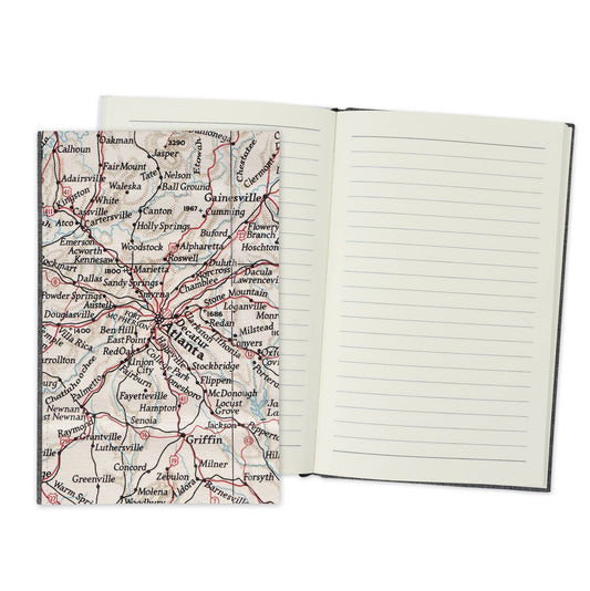 Atlanta Georgia Vintage Map Travel Journal