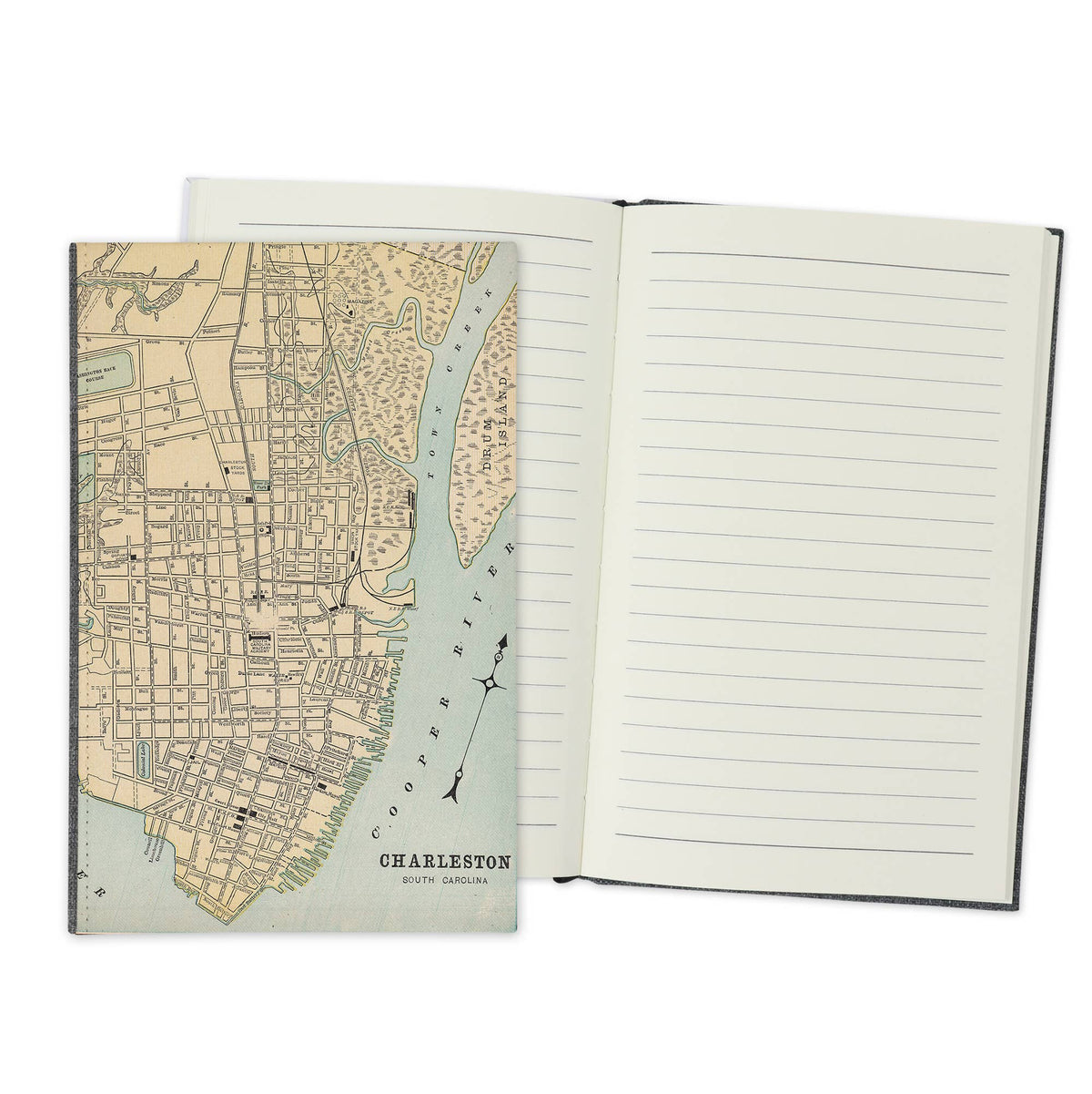 Charleston South Carolina Vintage Map Travel Journal