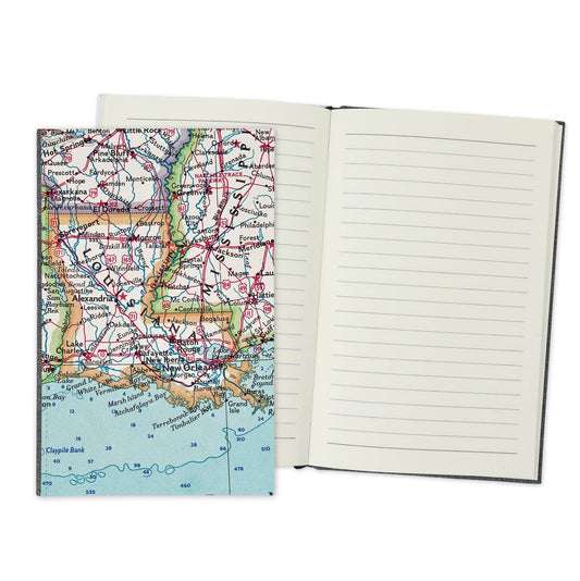 Louisiana Vintage Map Travel Journal