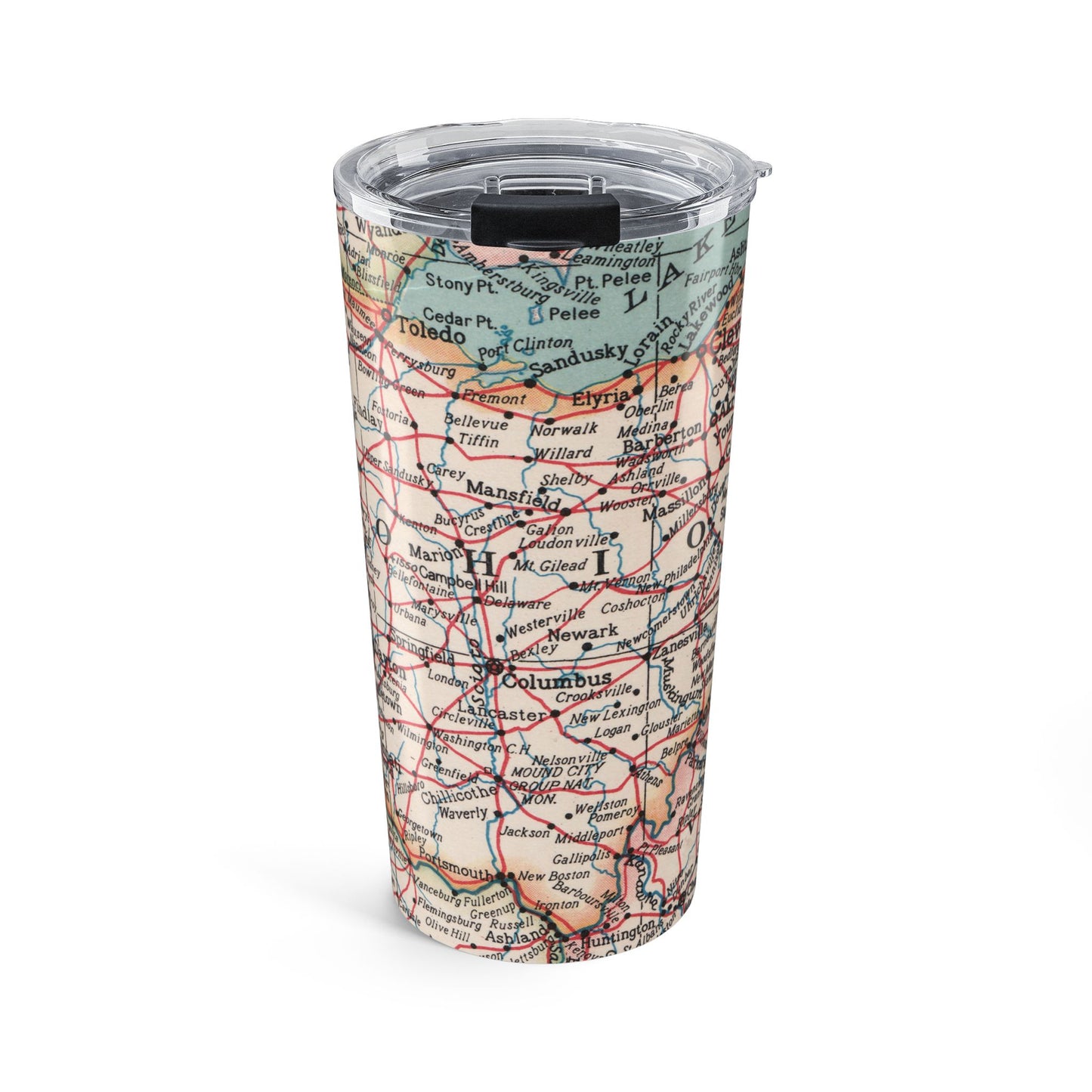 Ohio Vintage Map 20oz Insulated Tumbler