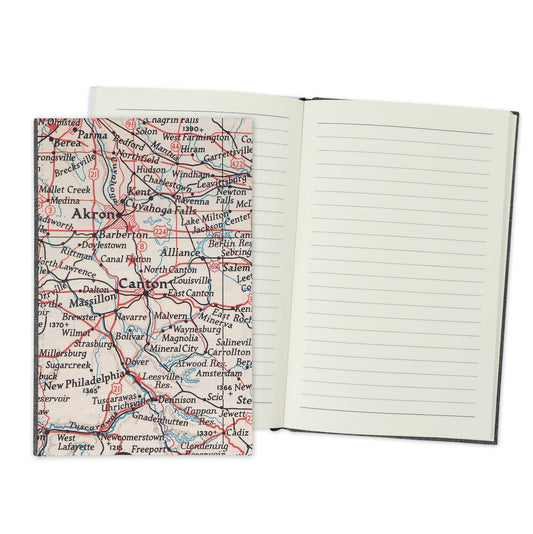 Canton Ohio Vintage Map Travel Journal