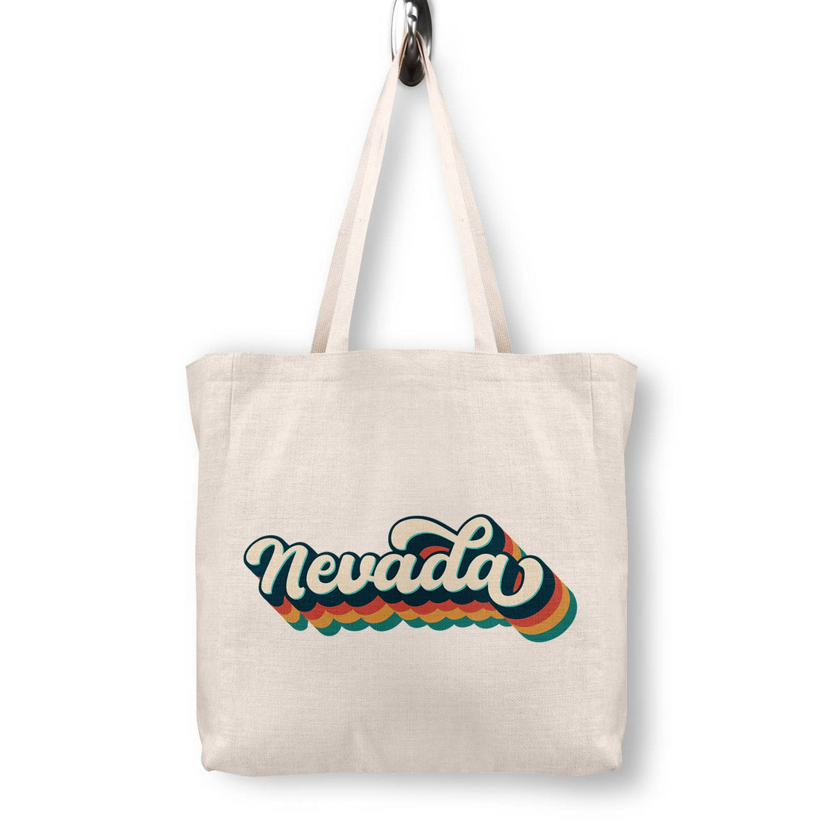 Retro Nevada Canvas Tote Bag