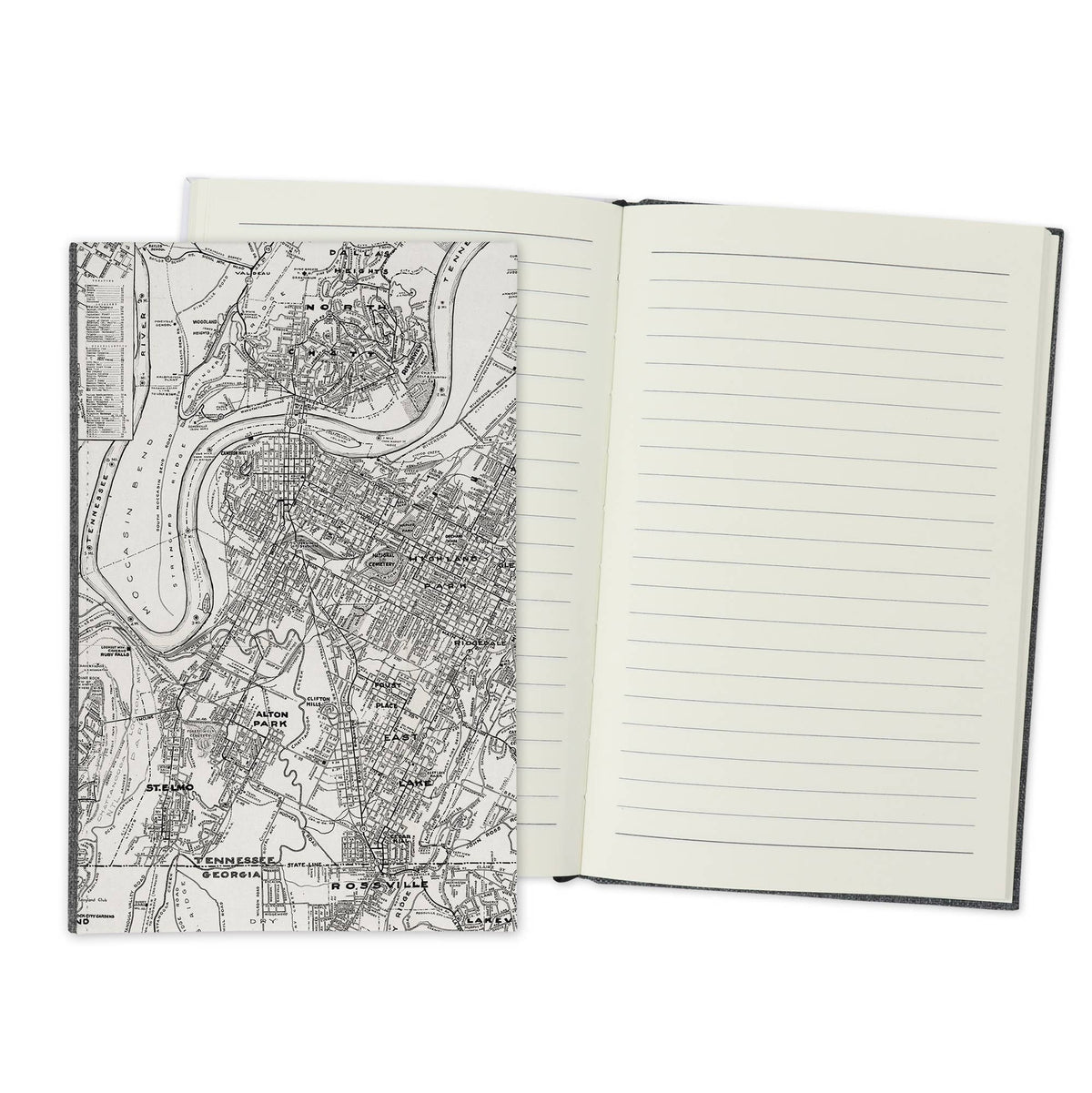 Chattanooga Tennessee Vintage Map Travel Journal