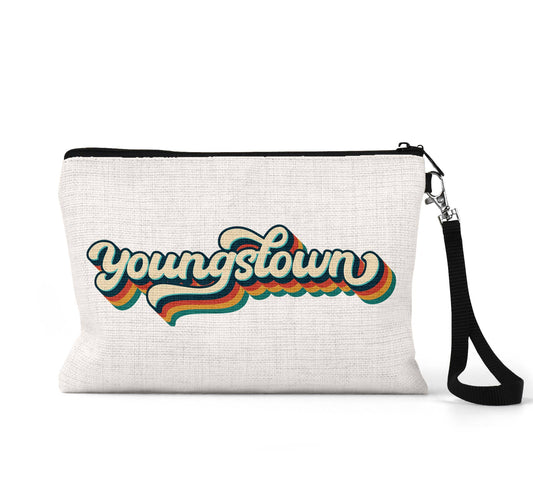 Youngstown Ohio retro wristlet travel pouch