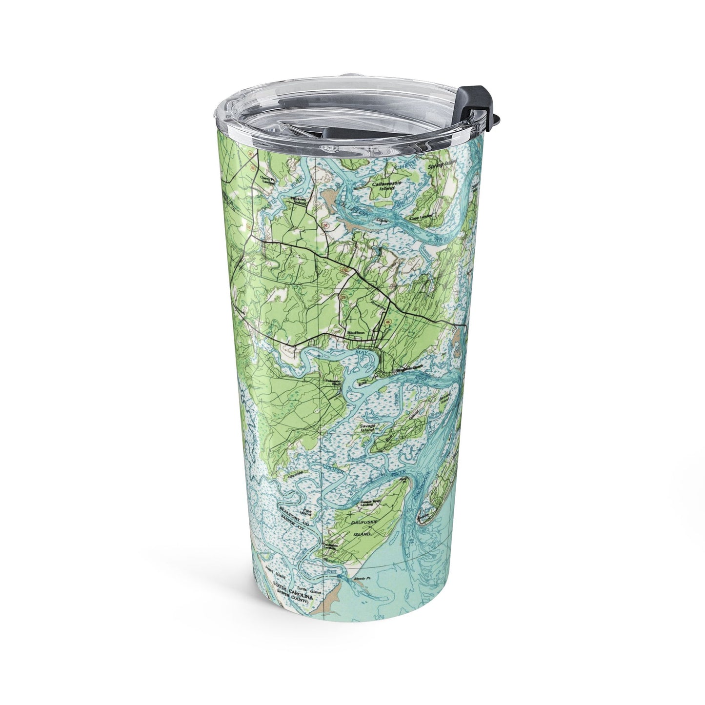 Hilton Head Island South Carolina Vintage Map 20oz Insulated Tumbler