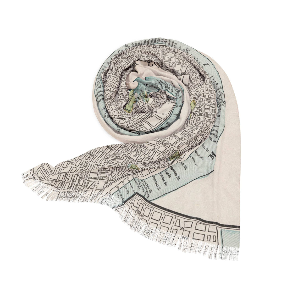 St Louis Missouri Map Travel Scarf