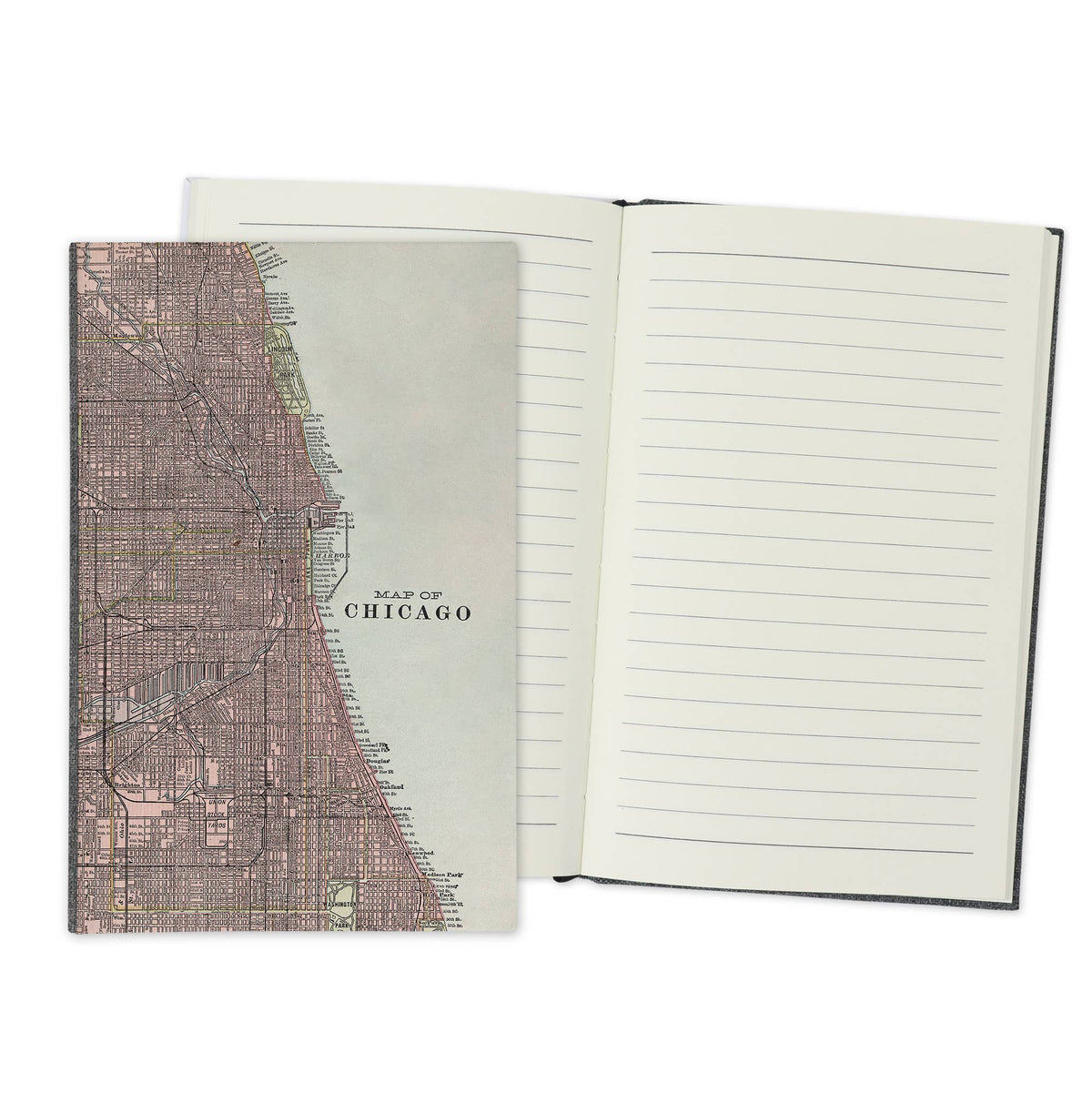 Chicago Illinois Vintage Map Travel Journal
