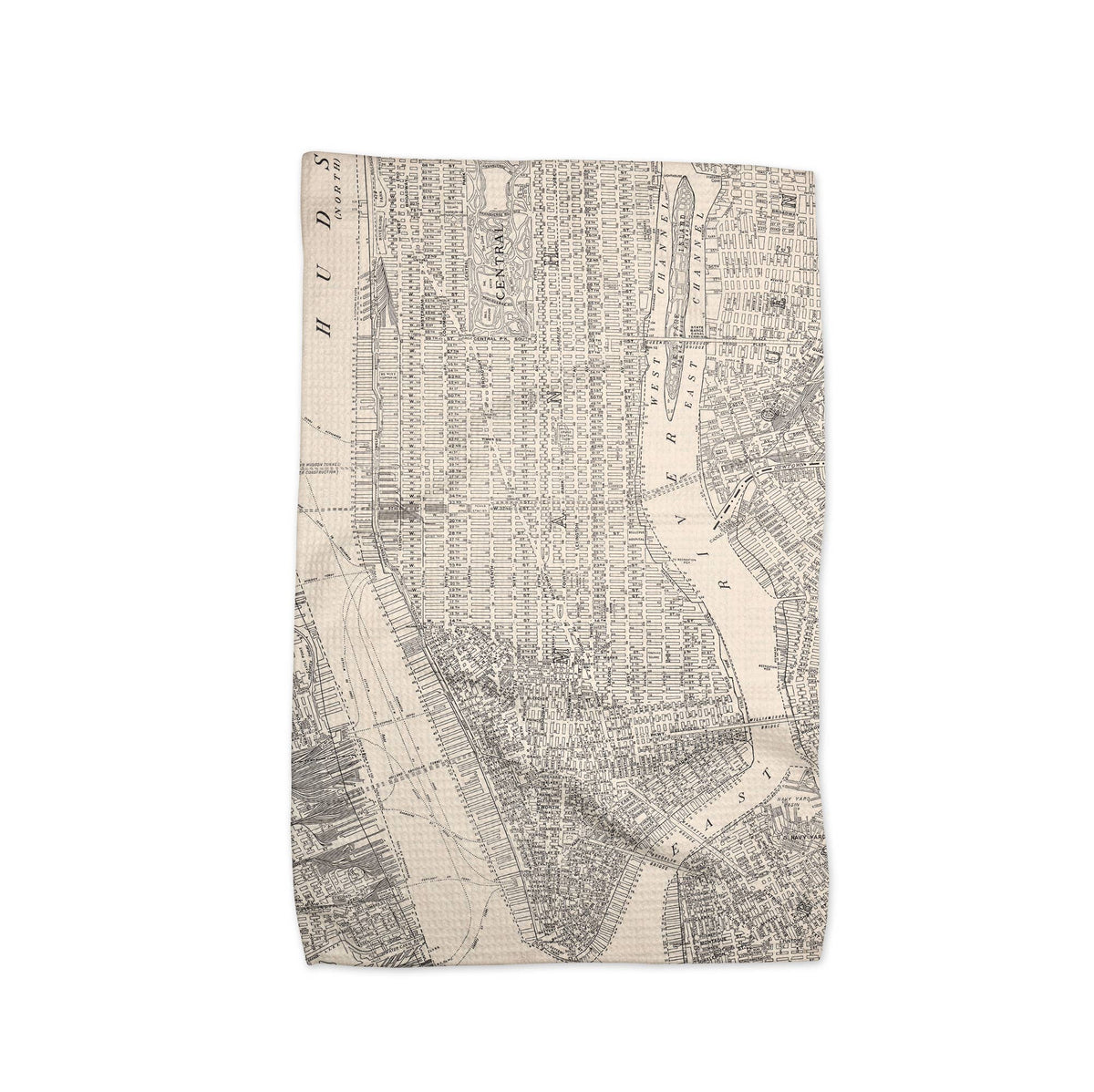 Manhattan New York City map tea towel