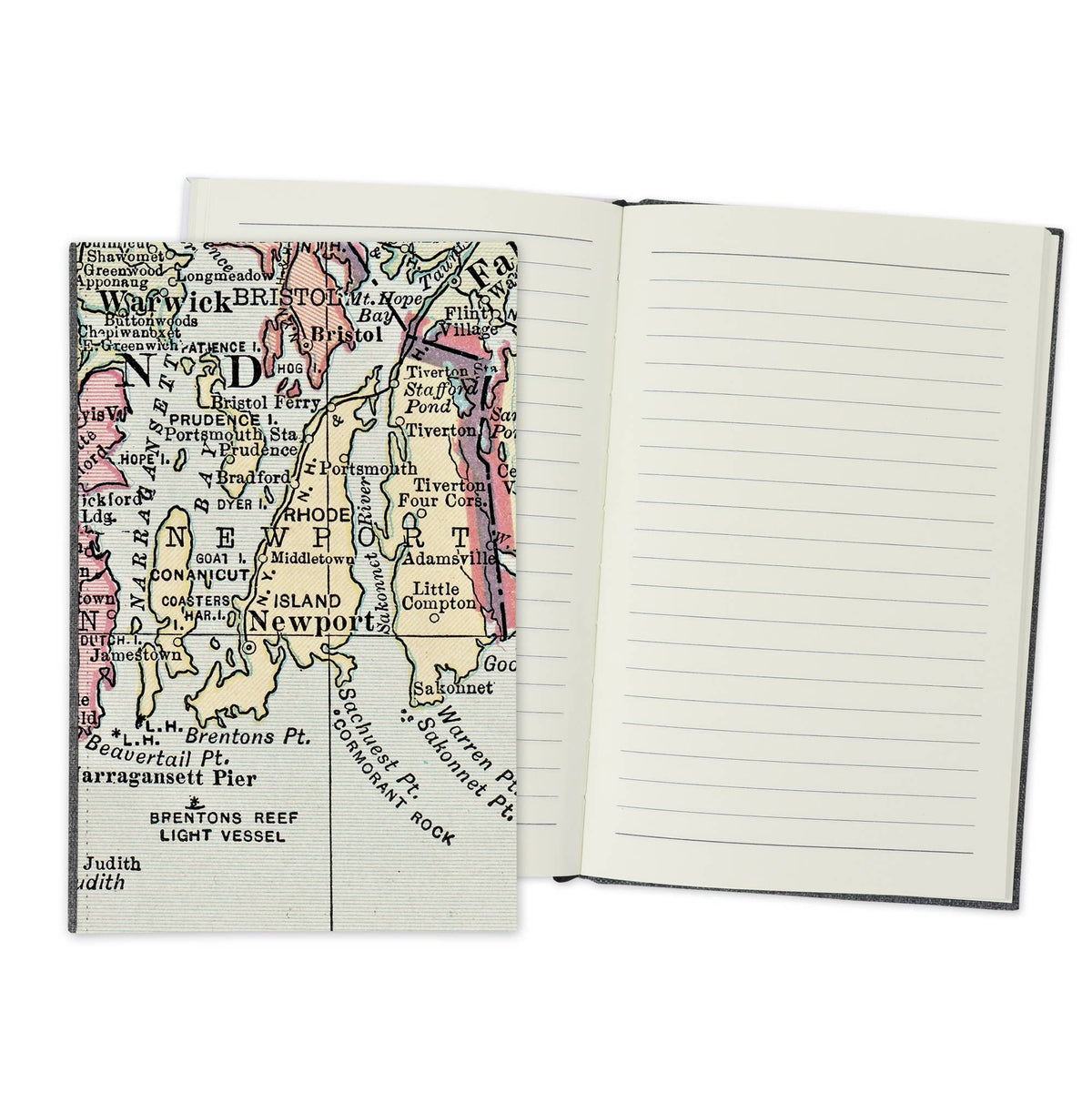 Newport Rhode Island Vintage Map Travel Journal