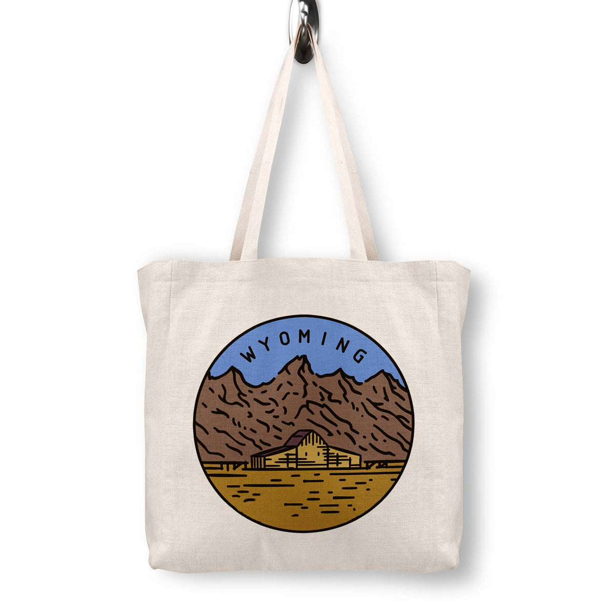 Wyoming Canvas Tote Bag