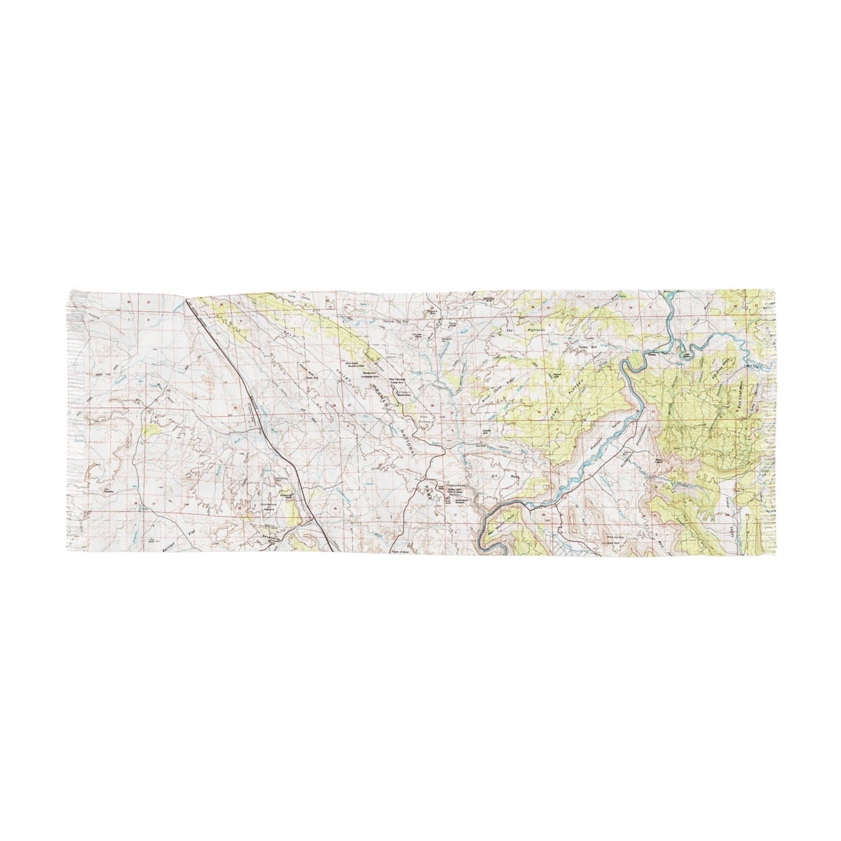 Arches National Park Utah Map Travel Scarf view 4
