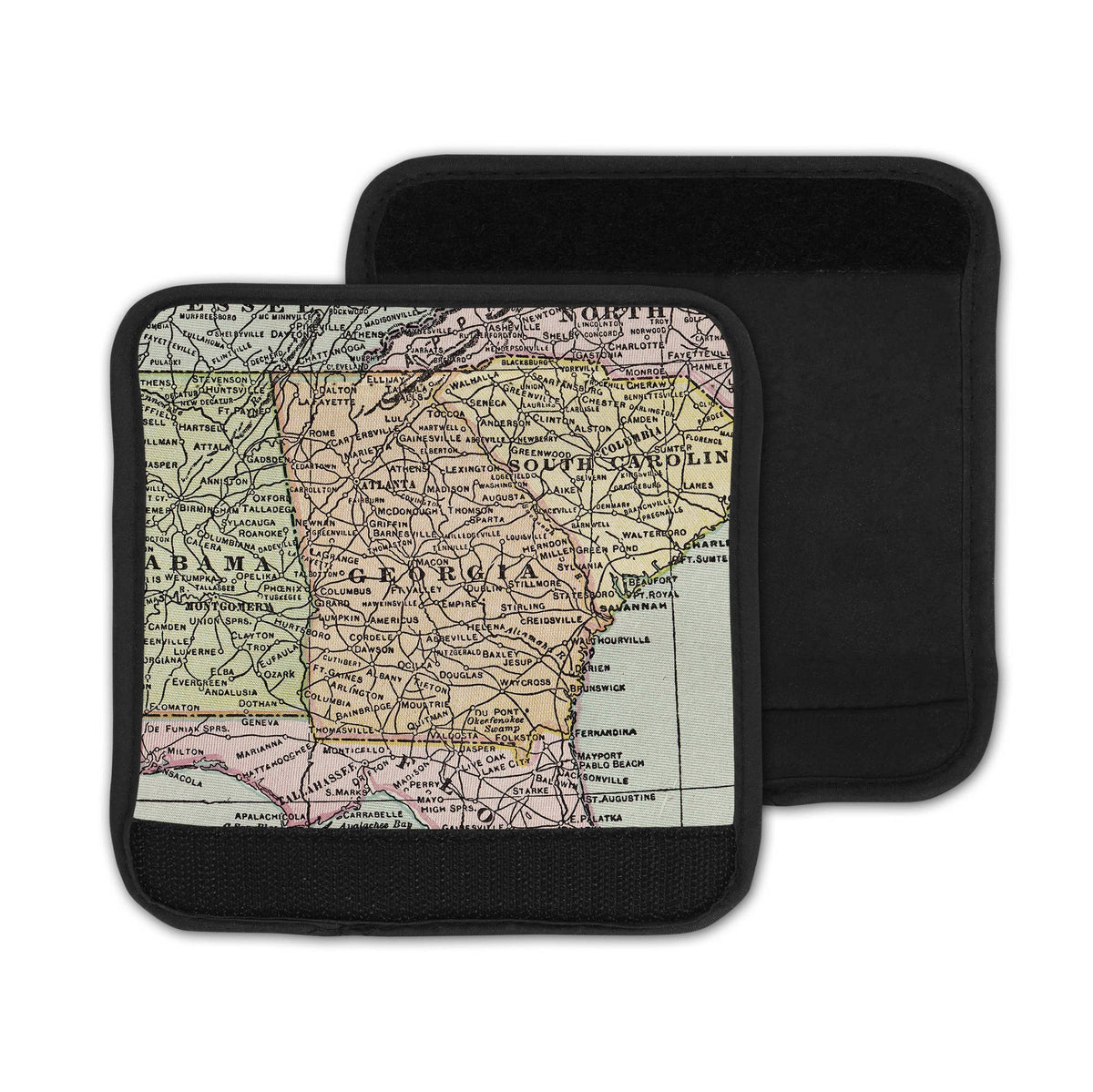 Georgia Map Luggage Tag and Handle Wrap view 2