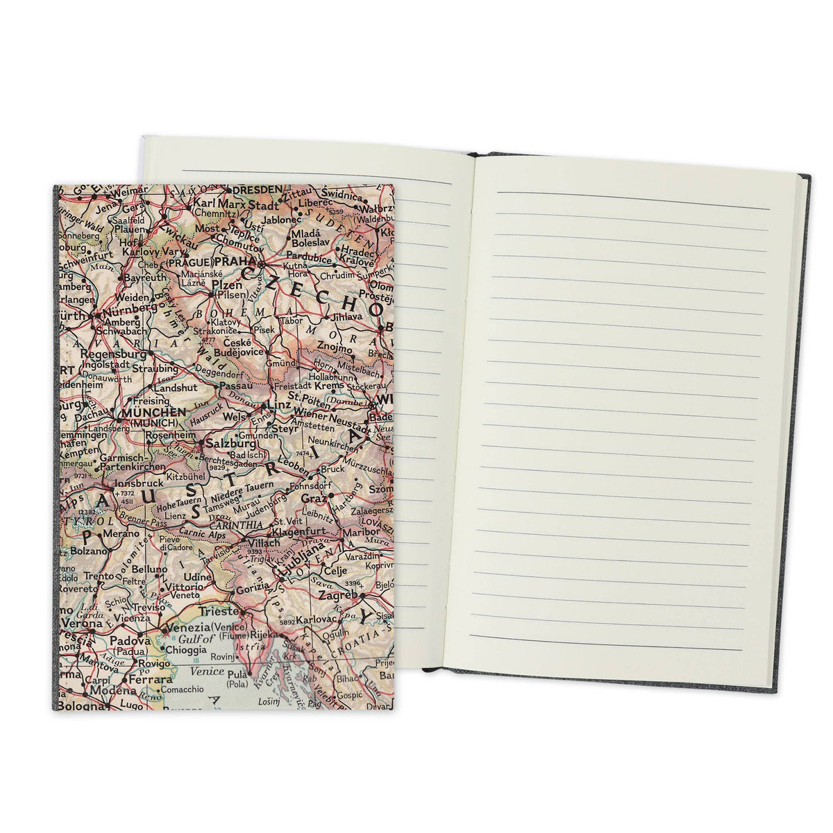 Austria Vintage Map Travel Journal
