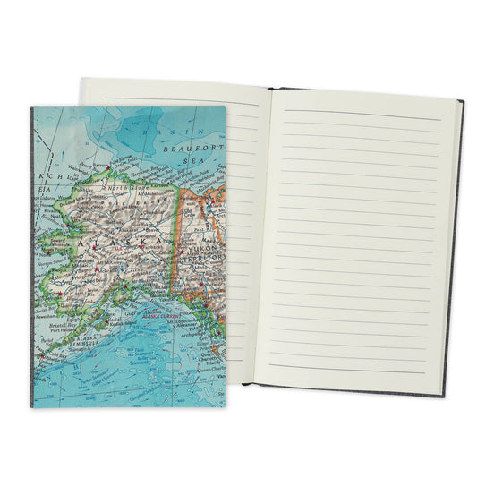 Alaska Vintage Map Travel Journal