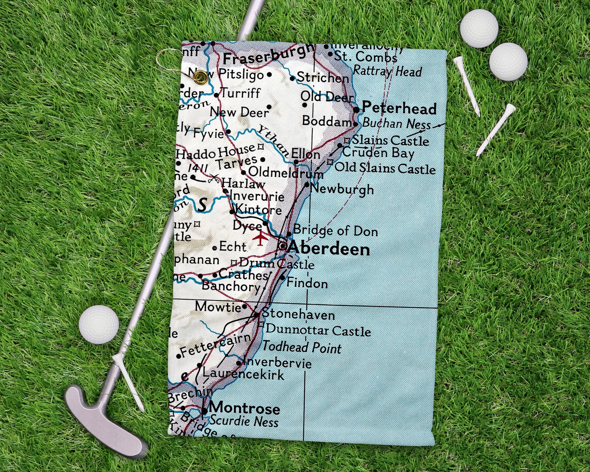 Aberdeen Scotland golf towel primary image
