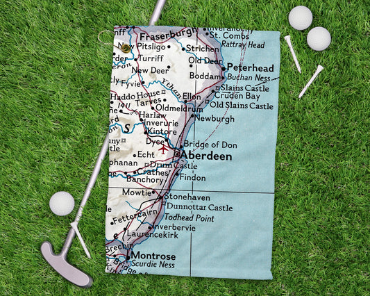 Aberdeen Scotland golf towel primary image