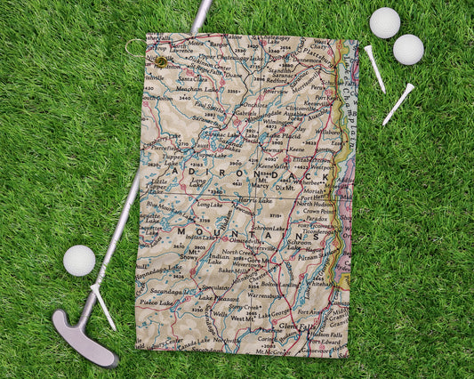 Adirondack Mountains golf towel primary image