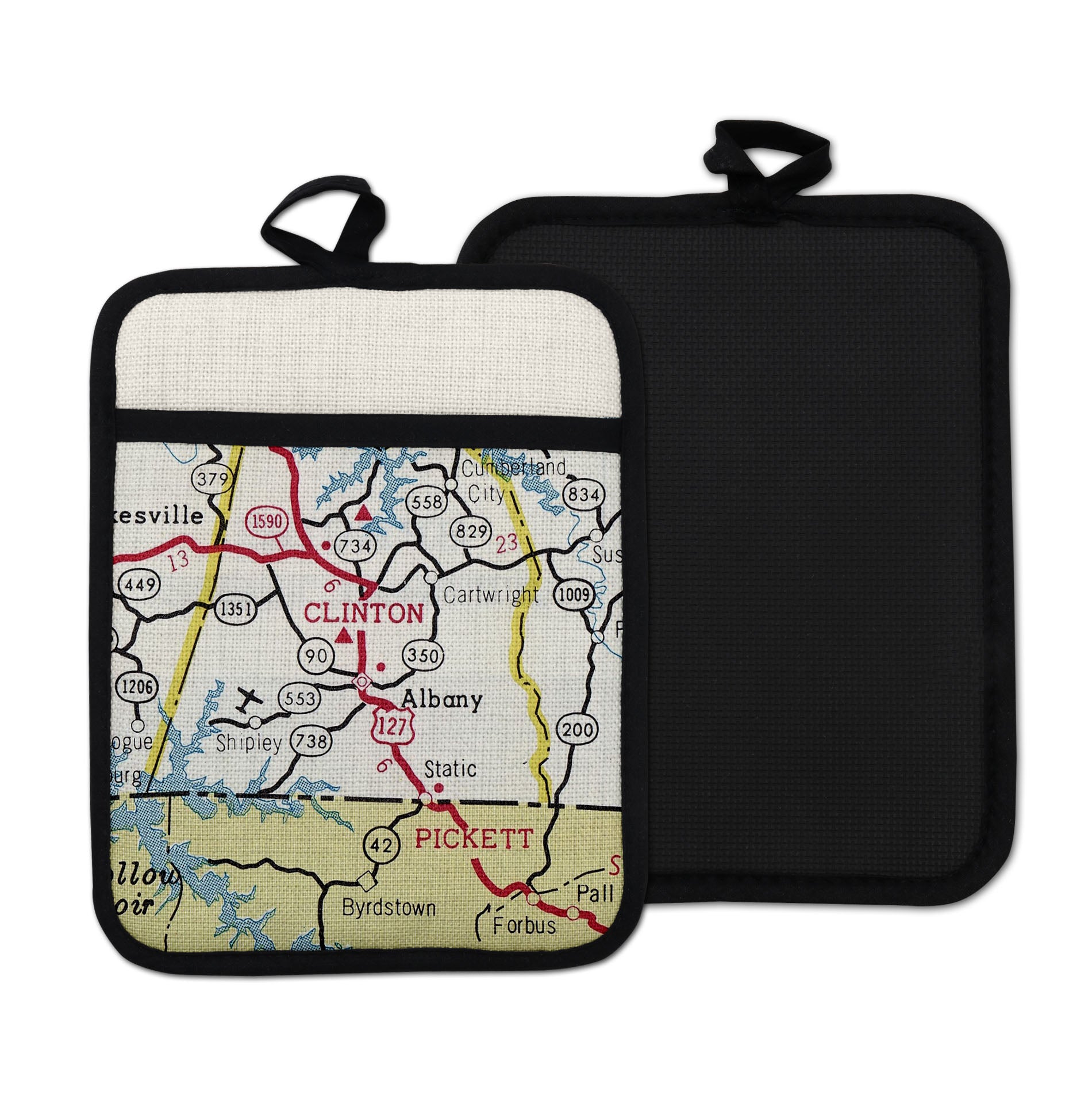 Albany Kentucky vintage map hot pad