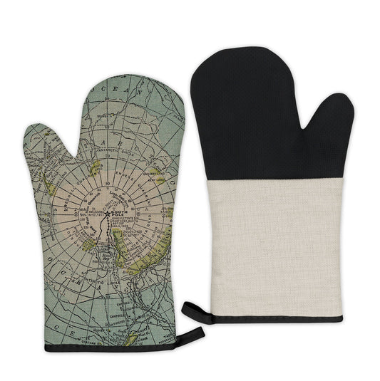 Antarctica Map Oven Mitt | Vintage-Inspired Kitchen Gift