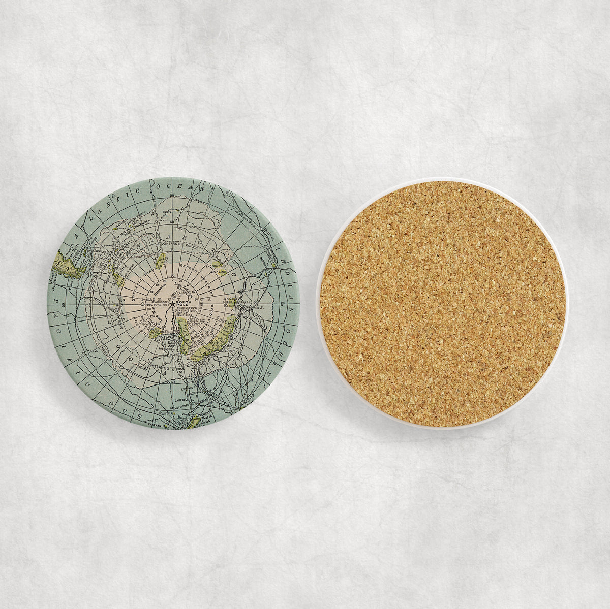 Antarctica Map Coasters – Daisy Mae Designs
