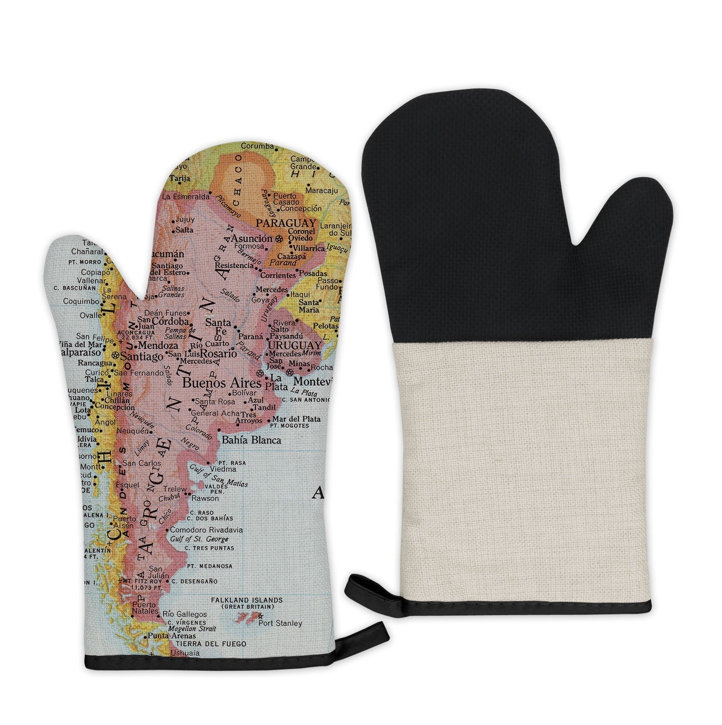 Argentina Map Oven Mitt | Vintage-Inspired Kitchen Gift