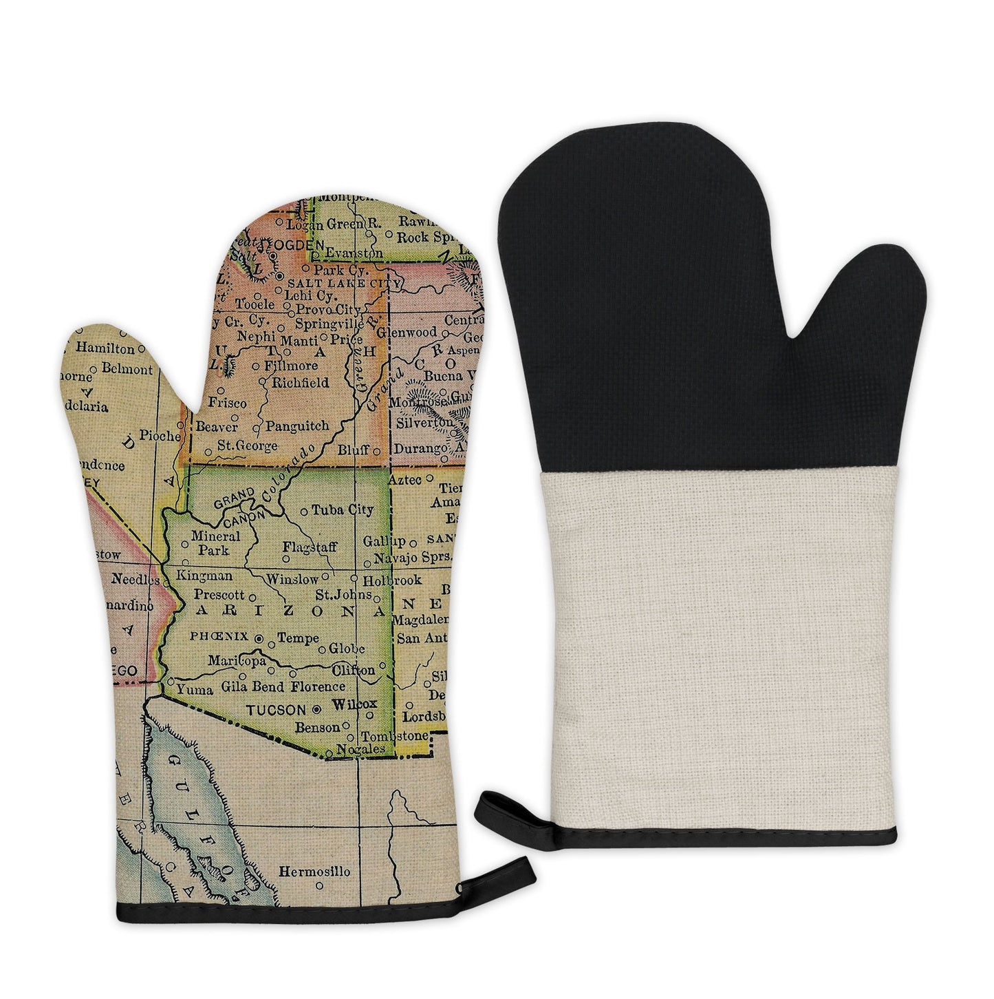 Arizona Map Oven Mitt | Vintage-Inspired Kitchen Gift