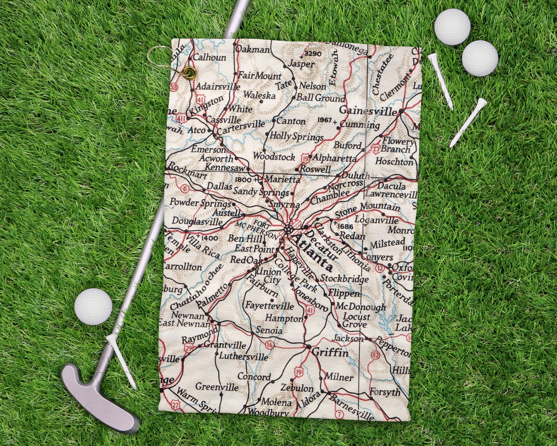Atlanta Georgia golf towel primary image