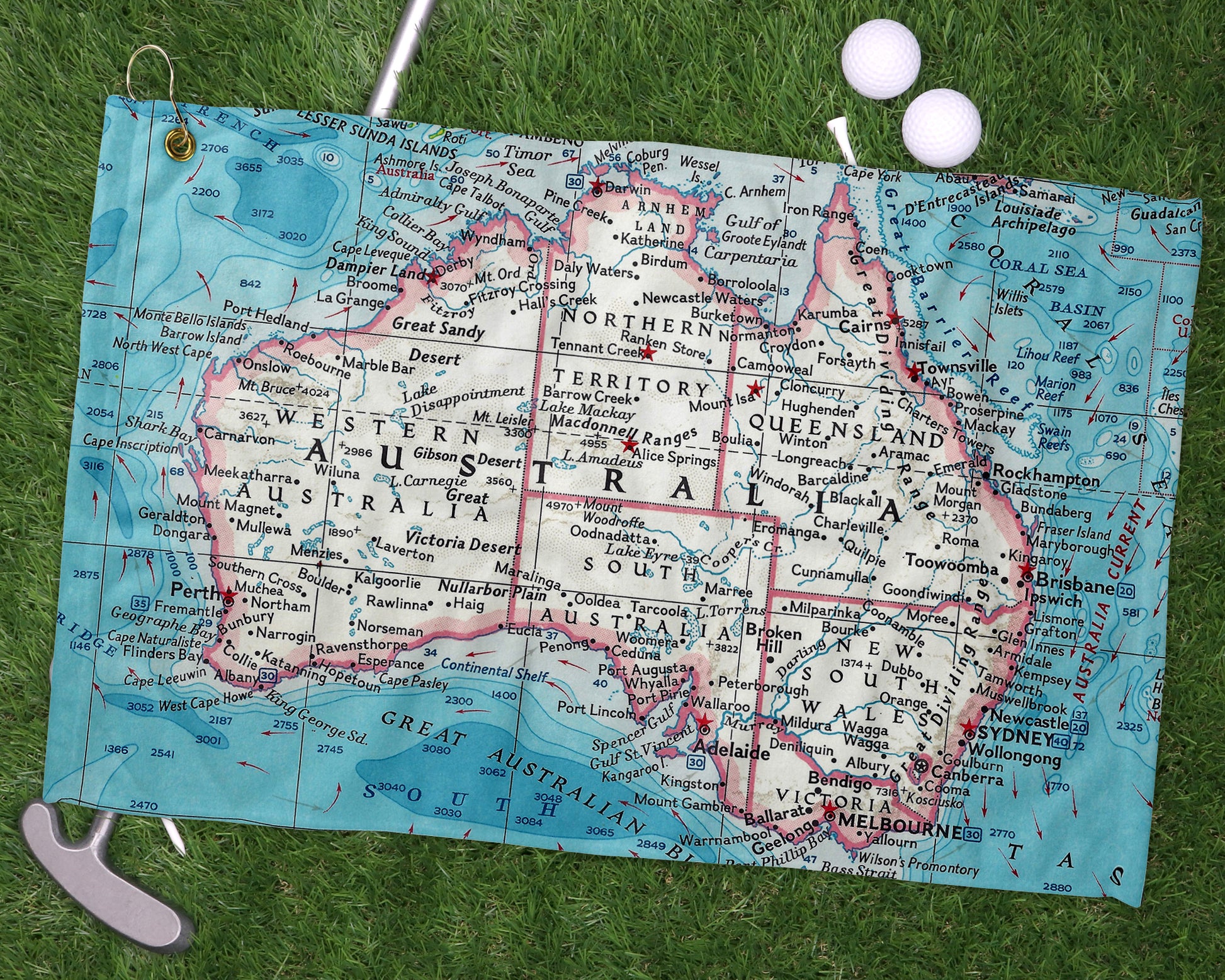 Australia golf towel primary image