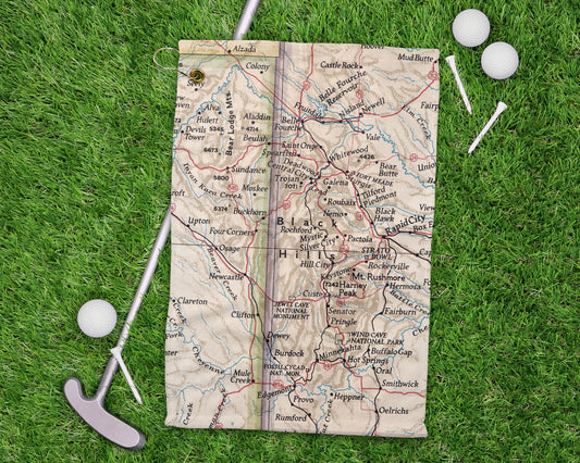 Black Hills South Dakota golf towel primary image