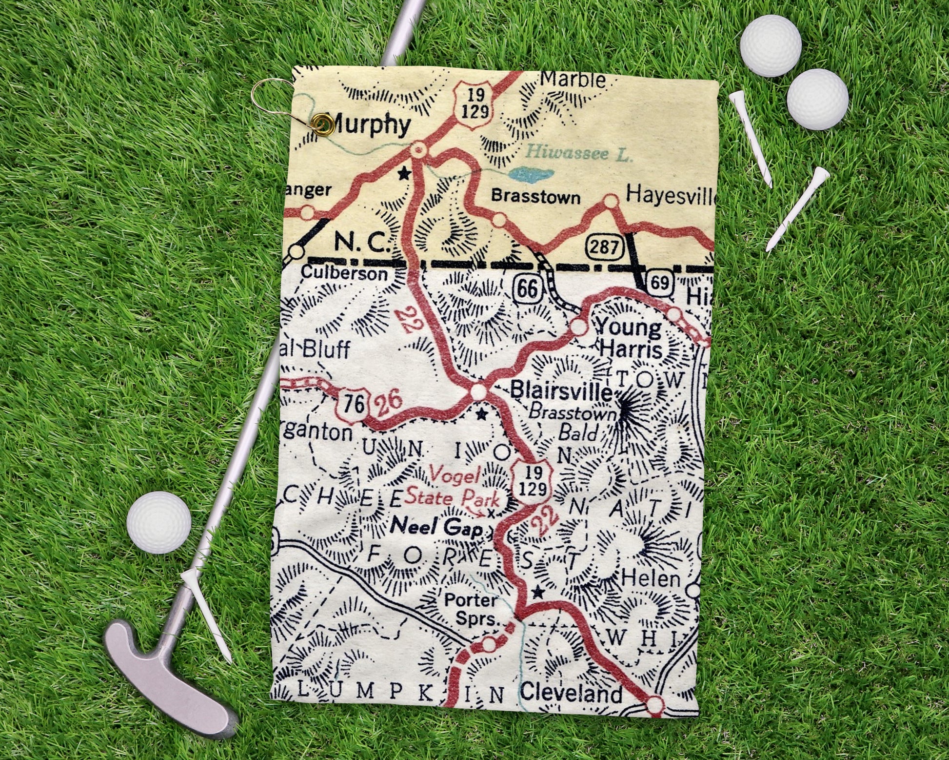 Blairsville Georgia golf towel primary image