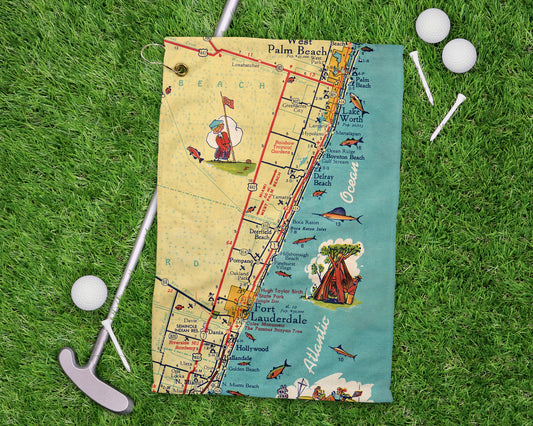 Boca Raton Florida golf towel primary image