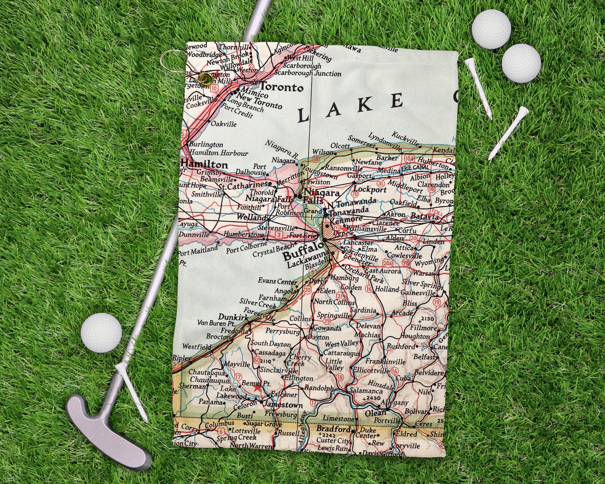 Buffalo New York golf towel primary image