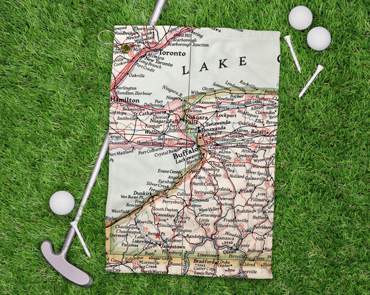 Buffalo New York golf towel primary image
