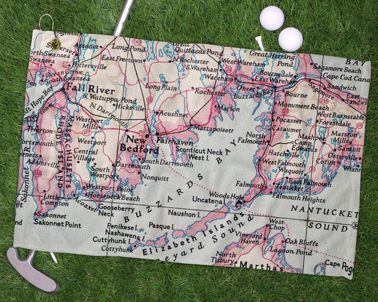Buzzards Bay Massachusetts golf towel primary image