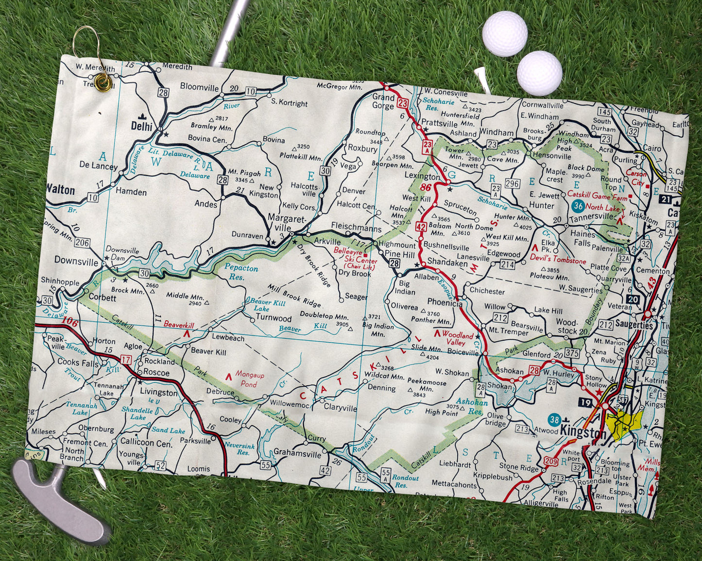 Catskill Mountains golf towel primary image