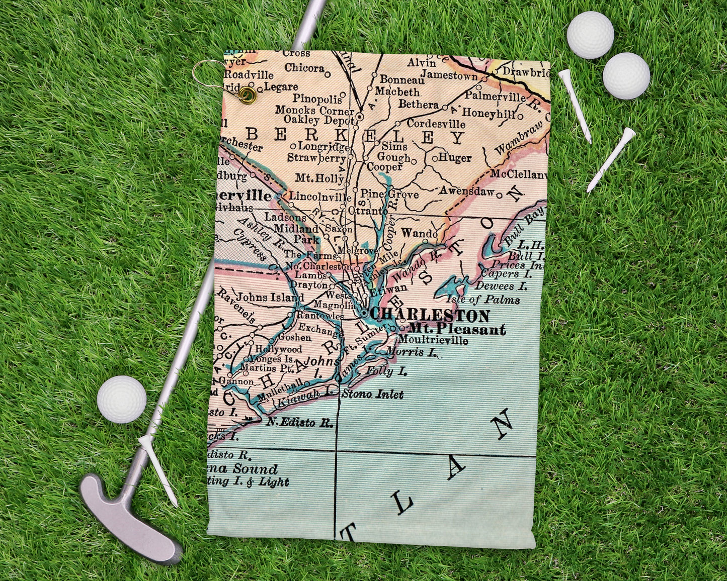 Charleston South Carolina golf towel primary image