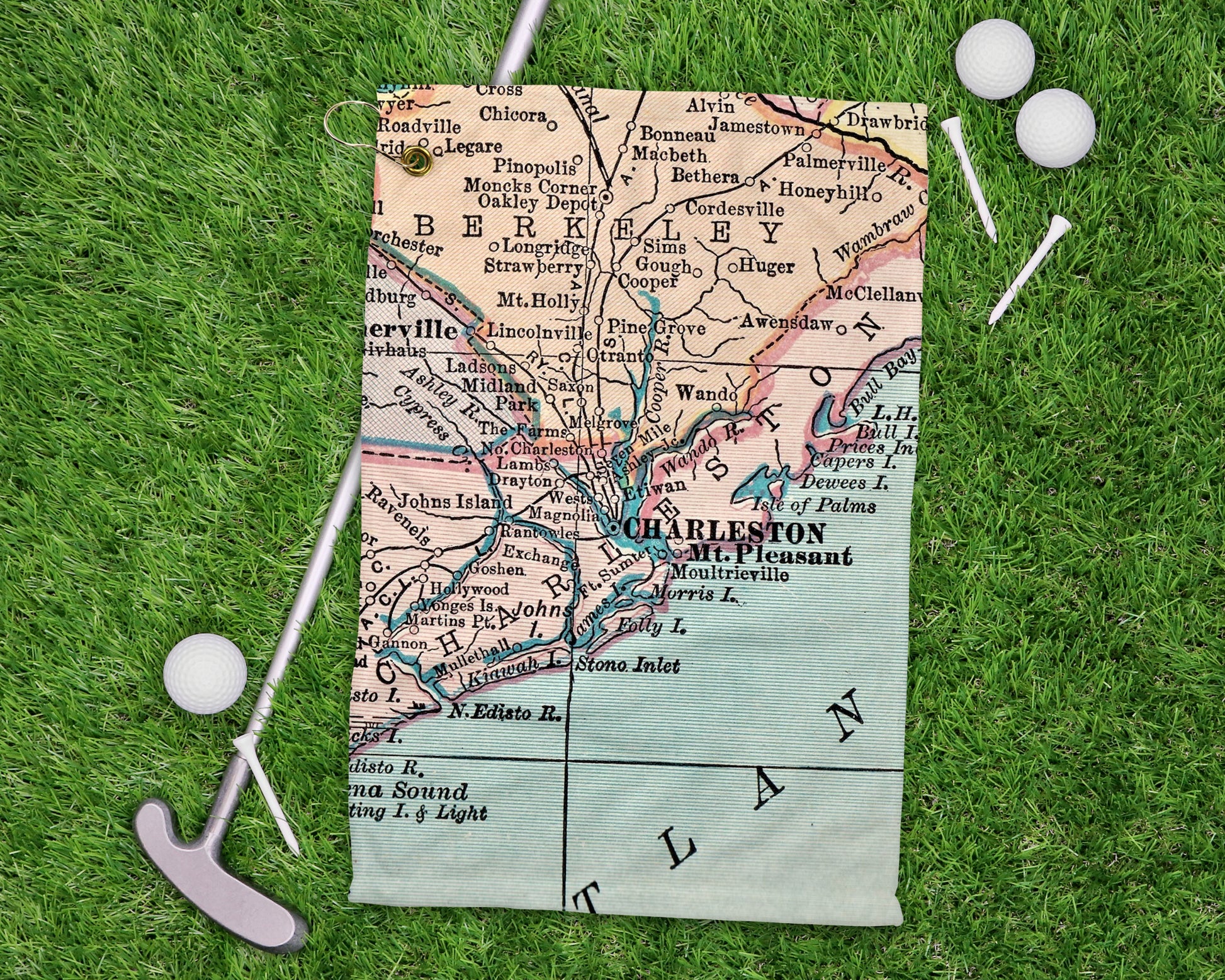 Charleston South Carolina golf towel primary image