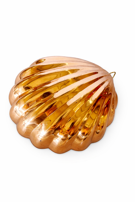 Vintage Copper Scallop Shell Mold – Tin-Lined Seashell Wall Décor