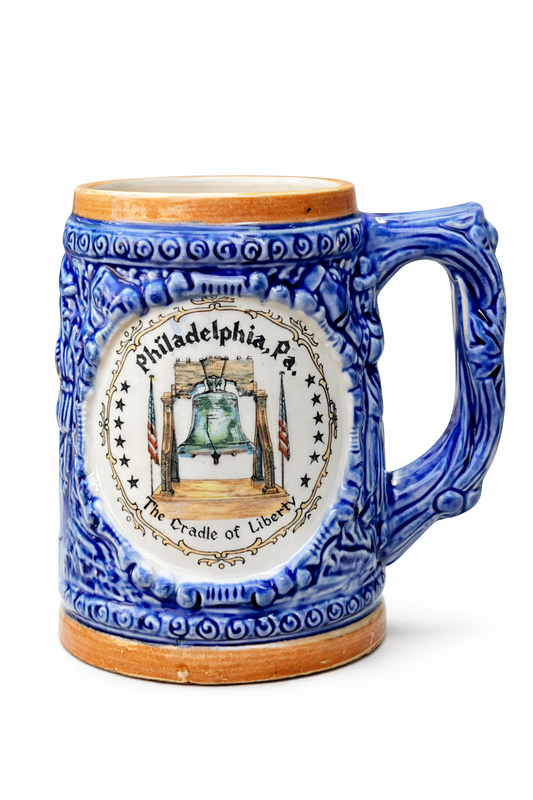 Vintage Philadelphia Liberty Bell Souvenir Stein Mug | Americana Collectible