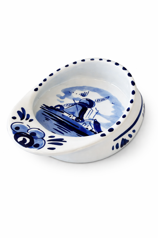 Hand Painted Holland Trinket Dish | Vintage Dutch Souvenir Ring Dish