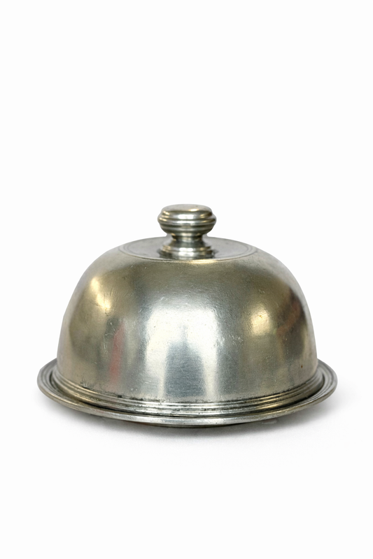 Vintage Arte Italica Pewter Dome & Underplate | Italian Serving Cloche | Made in Italy