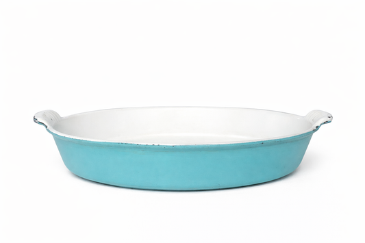 Vintage Le Creuset No. 32 Oval Baking Dish | Ciel Blue | Made in France