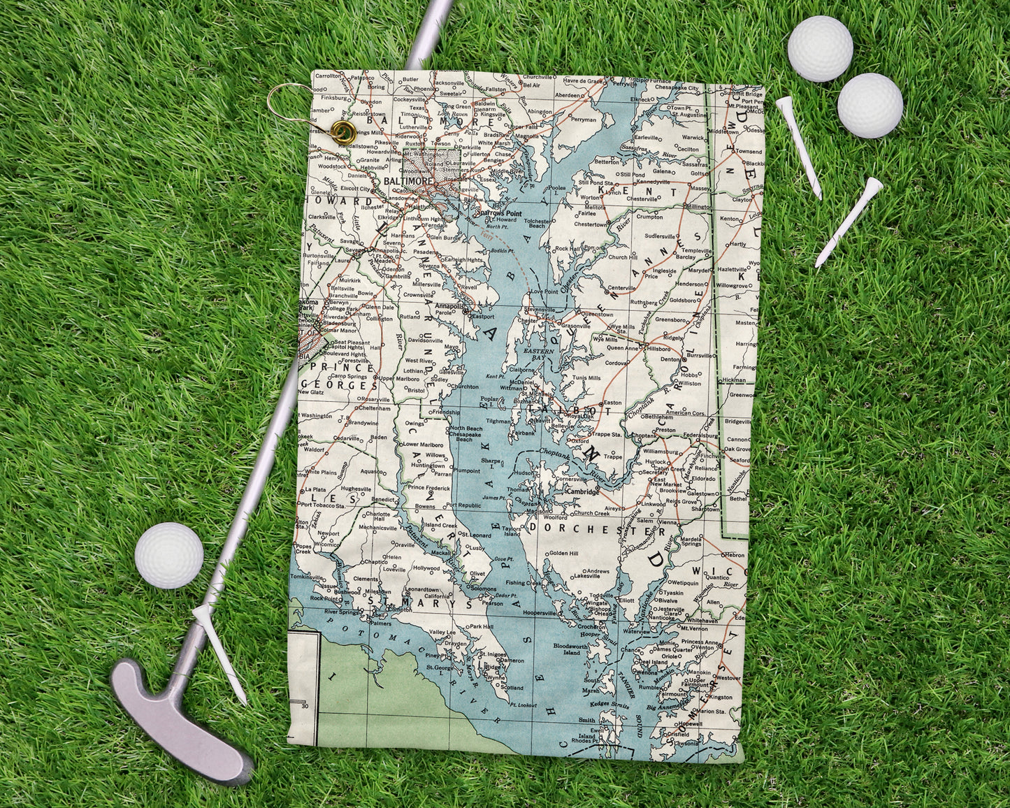 Chesapeake Bay golf towel primary image