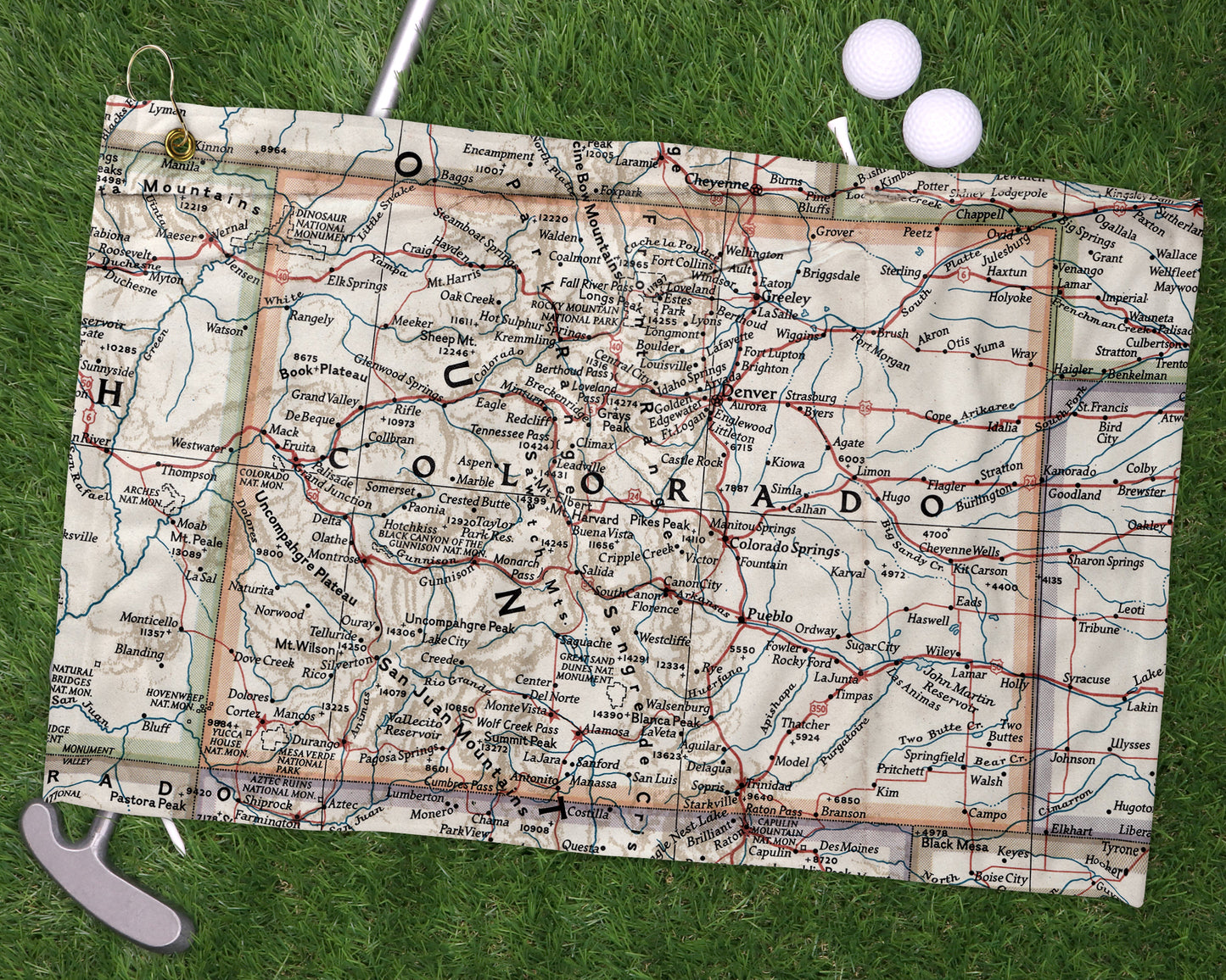 Colorado golf towel primary image
