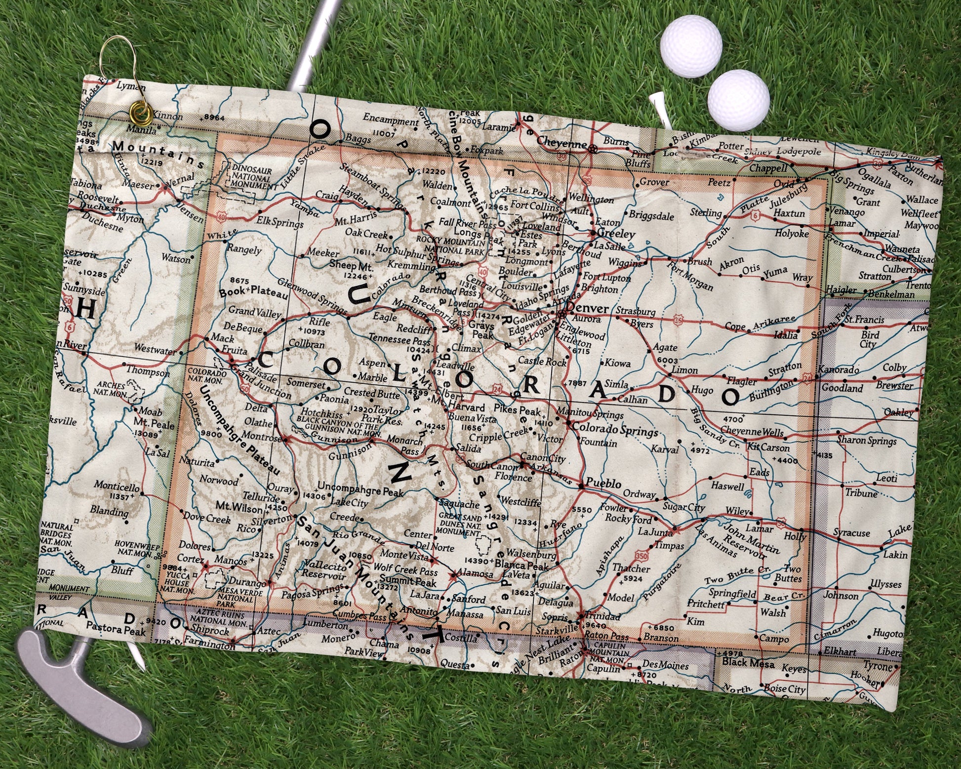 Colorado golf towel primary image