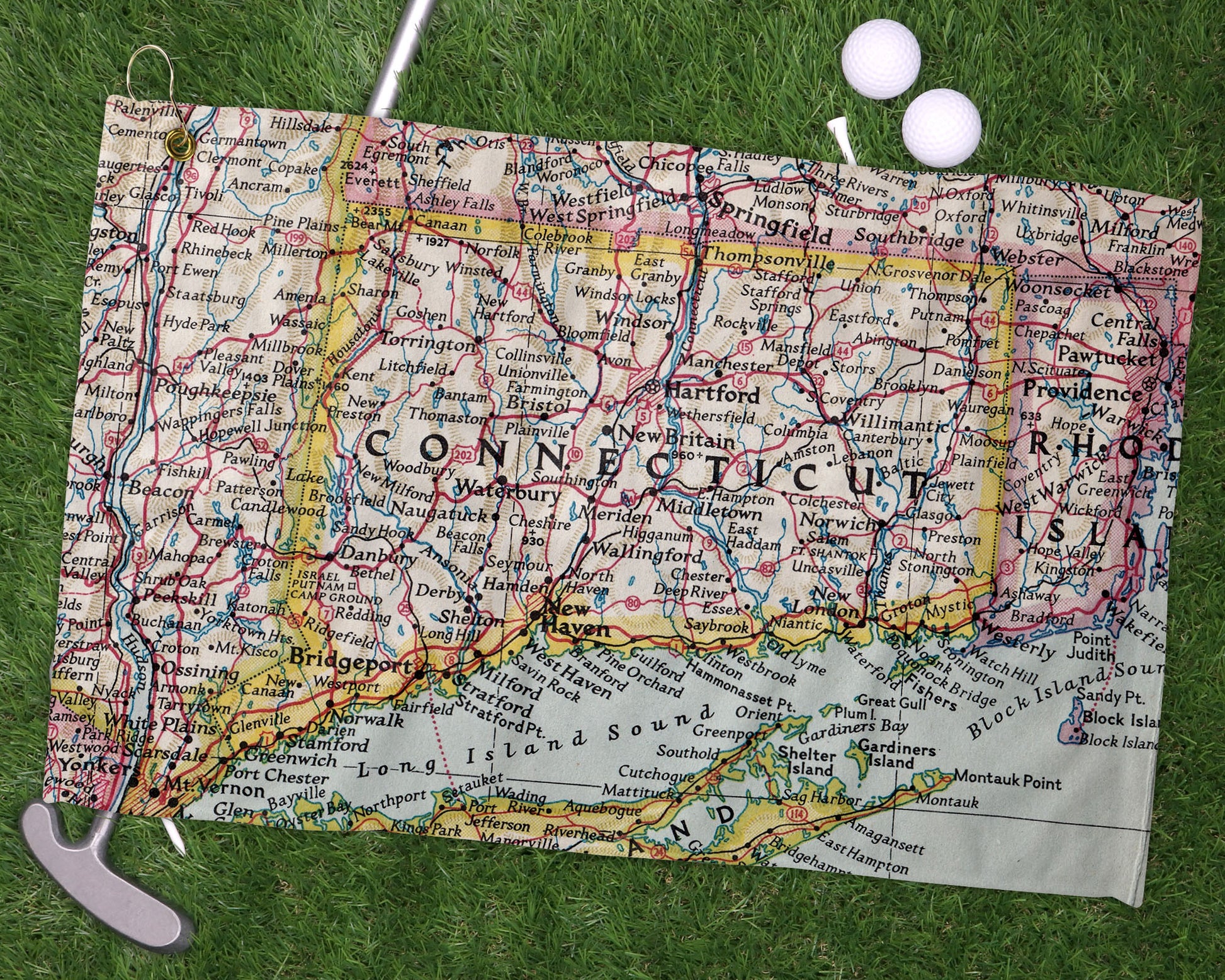 Connecticut golf towel primary image