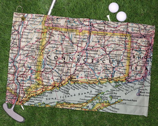 Connecticut golf towel primary image
