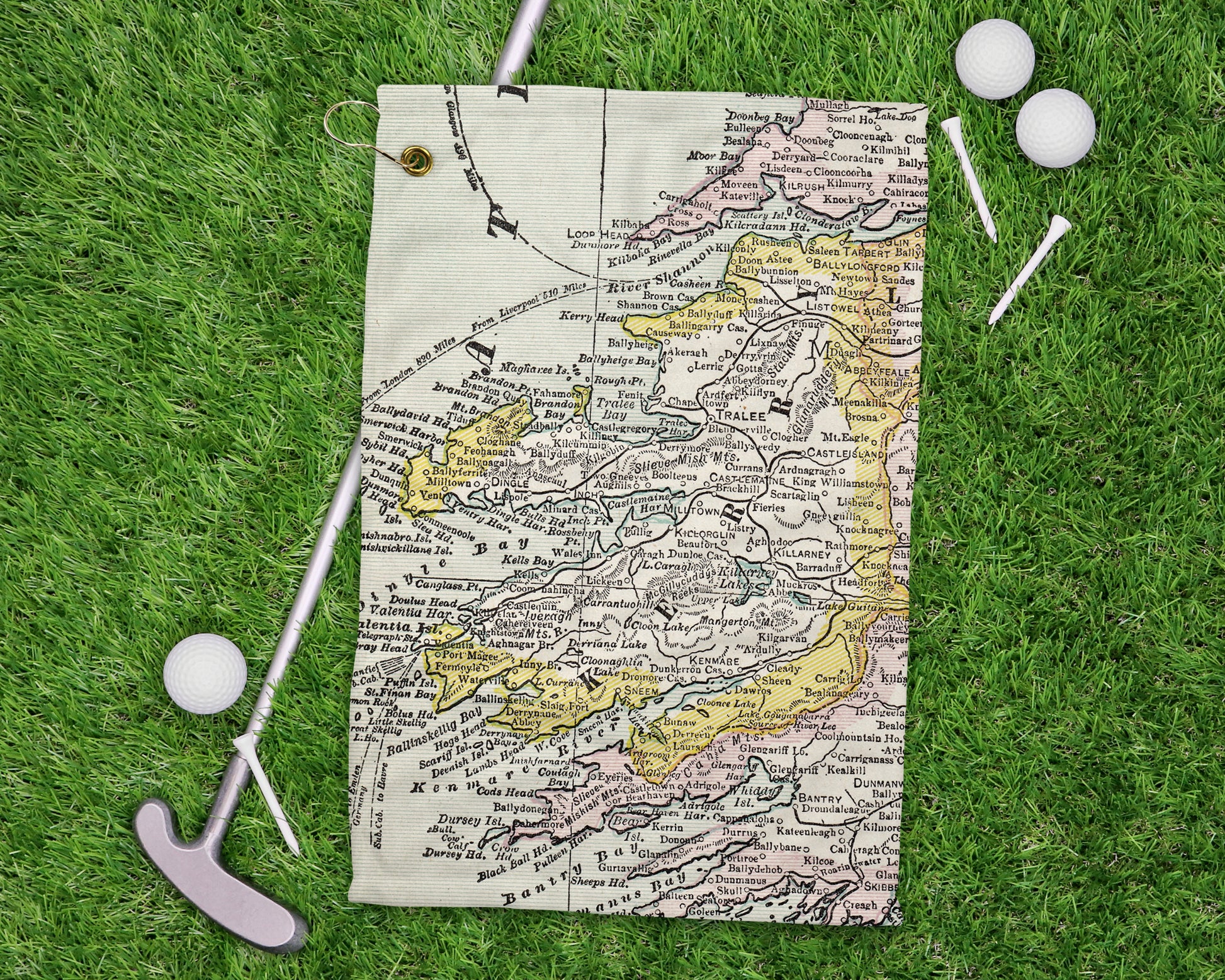 County Kerry Ireland golf towel primary image
